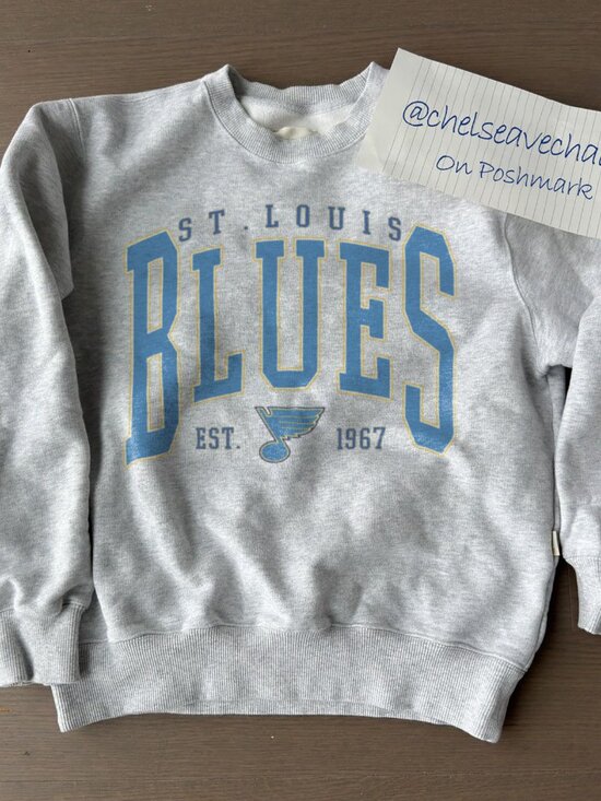 Tops - Vintage St. Louis Blues Sweatshirt, Retro NHL St. Louis Hockey Unisex Shirt Tee